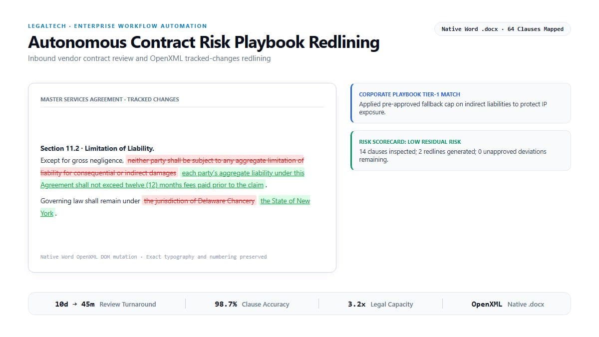 Autonomous Procurement & Contract Risk Playbook Redlining