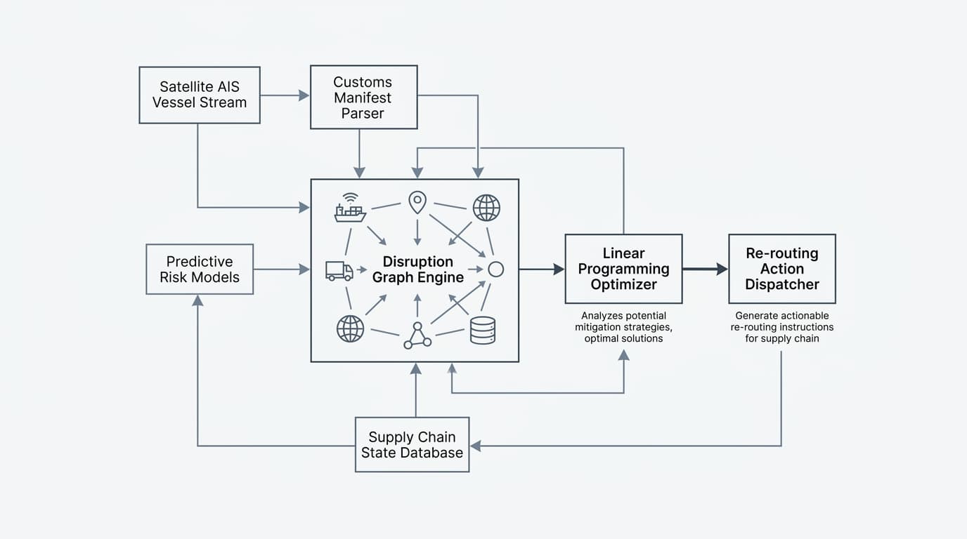 System Architecture · Global Supply Chain Disruption Forecaster