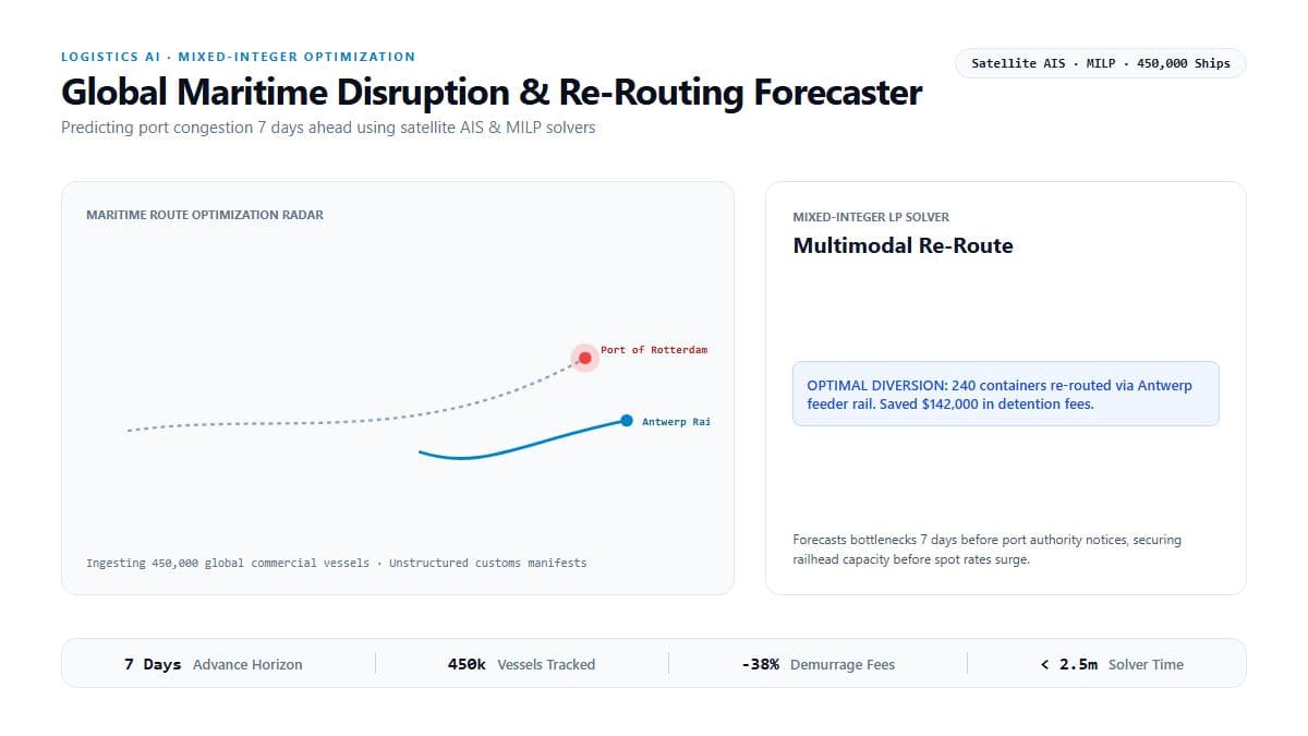 Real-Time Global Maritime Disruption & Re-Routing Forecaster